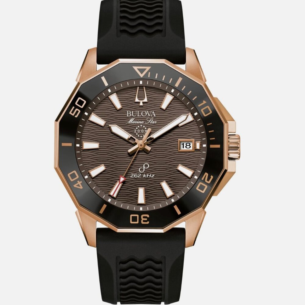Bulova Men's Series C Calendar 43mm Black Polyurethane Watch